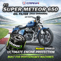 Oil Filter For Royal Enfield Super Meteor 650 - CPO515 - CRANK1