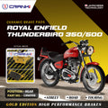 Ceramic Brake Pads For Royal Enfield Thunderbird 350 500 Rear CRM359 1 Set CRANK1