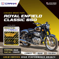 Ceramic Brake Pads For Royal Enfield Classic 650 Rear CRM479 1 Set CRANK1