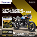 Ceramic Brake Pads For Royal Enfield Continental GT 650 Front CRM859 1 Set CRANK1