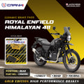 Ceramic Brake Pads For Royal Enfield Himalayan 411 Rear CRM359 1 Set CRANK1