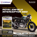 Ceramic Brake Pads For Royal Enfield Interceptor 650 Front CRM859 1 Set CRANK1
