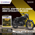 Ceramic Brake Pads For Royal Enfield Classic 350 Stealth Black Rear CRM359 1 Set CRANK1