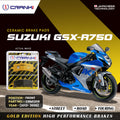 Ceramic Brake Pads For Suzuki GSX R750 2012 2020 Front CRM1309 2 Sets CRANK1