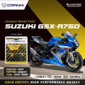 Ceramic Brake Pads For Suzuki GSX R750 2012 2020 Rear CRM471 1 Set CRANK1