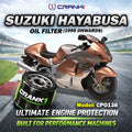 Oil Filter For Suzuki Hayabusa 1999 Onwards - CPO138 - CRANK1
