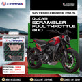 Sintered Brake Pads For Ducati Scrambler Full Throttle 800 2023 Onwards - Rear - CB312 - 1 Set - CRANK1