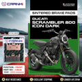 Sintered Brake Pads For Ducati Scrambler 800 Icon Dark 2019 Onwards - Front - CB036 - 2 Sets - CRANK1