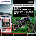 Sintered Brake Pads For Ducati Scrambler Desert Sled 800 2017-2018 - Front - CB036 - 2 Sets - CRANK1
