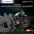 Sprocket For Ducati Scrambler Desert Sled 800 2017-2022 - Front - CPF736 15T - CRANK1