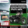 Sintered Brake Pads For Harley Davidson Sportster Iron 883 2014-2017 - Front - CB046 - 1 Set - CRANK1