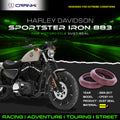 Fork Dust Seals Pair For Harley Davidson Sportster Iron 883 2009-2017 - CPD57-111 - CRANK1