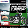 Sintered Brake Pads For Harley Davidson Sportster SuperLow 2014-2020 - Front - CB046 - 1 Set - CRANK1