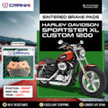 Sintered Brake Pads For Harley Davidson Sportster XL Custom 1200 2017 - Front - CB046 - 1 Set - CRANK1