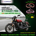 Fork And Dust Seals Kit For Harley Davidson Street 750 2014-2021 - CRANK1