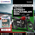 Sintered Brake Pads Triumph Street Scrambler 900 - Rear - CB412 - 1 Set - CRANK1