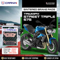 Sintered Brake Pads For Triumph Street Triple 675 2013-2016 - Front - CB622 - 2 Sets - CRANK1