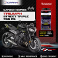 Carbon Brake Pads For Triumph Street Triple 765 RS 2018 - Rear - CFB312 - 1 Set - CRANK1