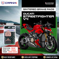 Sintered Brake Pads For Ducati Streetfighter V4 2020-2022 - Rear - CB662 - 1 Set - CRANK1