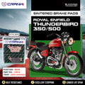 Sintered Brake Pads For Royal Enfield Thunderbird 350 500 2013 Onwards - Rear - CB312 - 1 Set - CRANK1