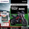 Sintered Brake Pads For Benelli TNT 300 2015 Onwards - Rear - CB896 - 1 Set - CRANK1