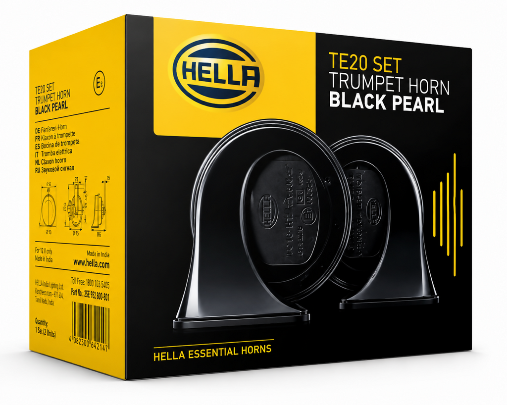 Hella TE20 Set Trumpet Horn Black Pearl