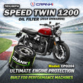 Oil Filter For Triumph Speed Twin 1200 2019 Onwards - CPO204 - CRANK1