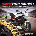 Chain For Triumph Street Triple 675 R 2014-2016 - 525 Pitch x 118 Links Gold ZVMX - CRANK1