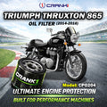 Oil Filter For Triumph Thruxton 865 2014-2016 - CPO204 - CRANK1