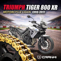 Chain For Triumph Tiger 800 XR 2015-2017 - 525 Pitch x 124 Links Gold ZVMX - CRANK1