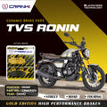 Ceramic Brake Pads For TVS Ronin 2025 Front CRM052 4 1 Set CRANK1