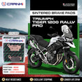 Sintered Brake Pads For Triumph Tiger 1200 Rally Pro 2022 Onwards - Rear - CB312 - 1 Set - CRANK1