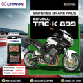 Sintered Brake Pads For Benelli Tre-K 899 2007-2012 - Front - CB706 - 2 Sets - CRANK1