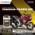 Ceramic Brake Pads For Yamaha Fazer 25 Rear CRM234 1 Set CRANK1