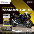 Ceramic Brake Pads For Yamaha YZF R1 2015 2020 Front CRM842 2 Sets CRANK1