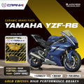 Ceramic Brake Pads For Yamaha YZF R6 2004 2016 Rear CRM361 1 Set CRANK1