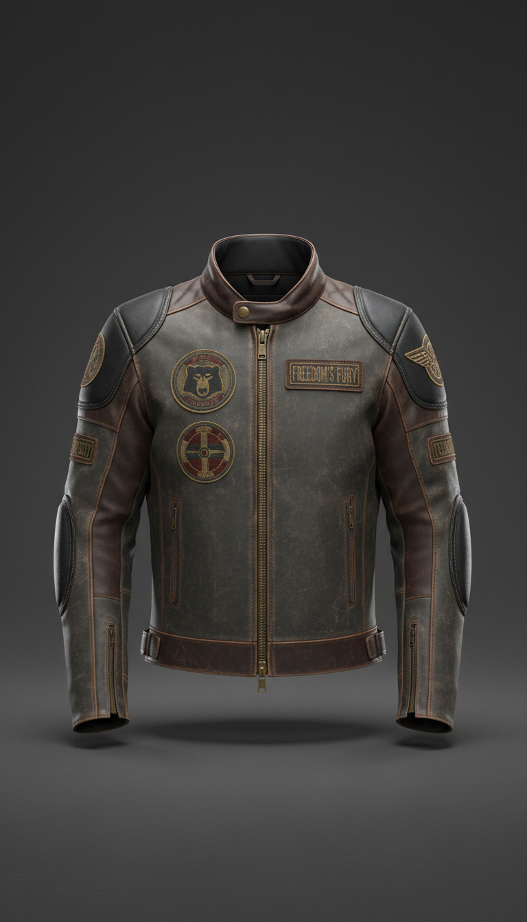 Reinforced Leather Armored Jacket